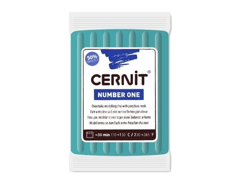 Cernit Number One Polimer Kil 56 gr 676 Turquoise - Görsel 1