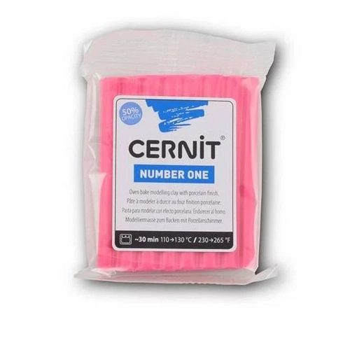 Cernit Number One Polimer Kil 56 gr 481 Raspberry - Görsel 1