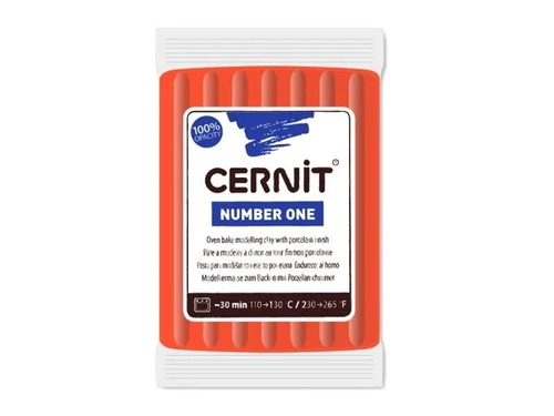Cernit Number One Polimer Kil 56 gr 428 Poppy Red - Görsel 1