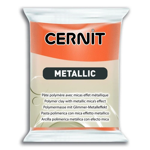 Cernit Metallic Polimer Kil 56 gr 775 RUST - Görsel 1