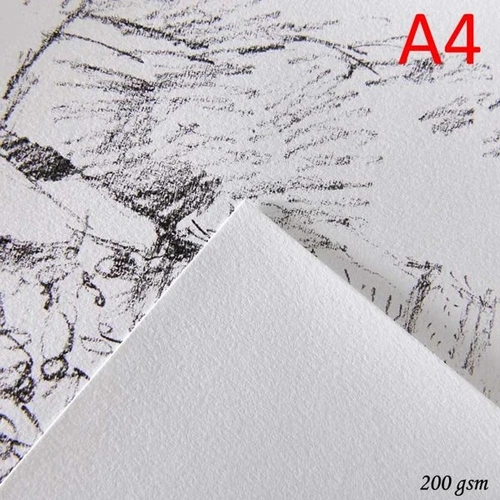 Canson 1557 Dessin JA Beyaz Resim/Çizim Kağıdı 200 gr. A4 10 Adet - Görsel 1