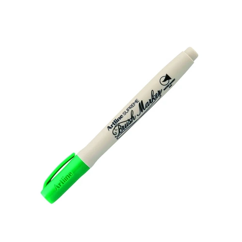 Artline Supreme Brush Marker Esnek Fırça Uçlu Kalem Yeşil - Görsel 1