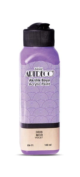 Artdeco Akrilik Boya 140 ml 3608 Mor - Görsel 1