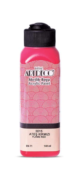 Artdeco Akrilik Boya 140 ml 3015 Ateş Kırmızı - Görsel 1