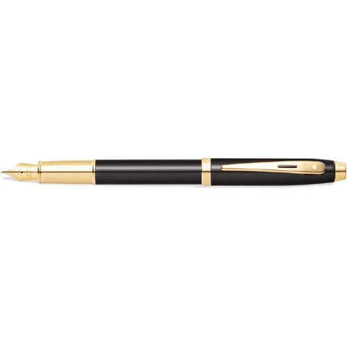 Sheaffer 100 Serisi Dolma Kalem M Uç Siyah Altın 9322-0 - Görsel 4