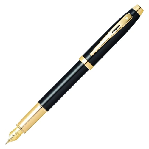 Sheaffer 100 Serisi Dolma Kalem M Uç Siyah Altın 9322-0 - Görsel 1