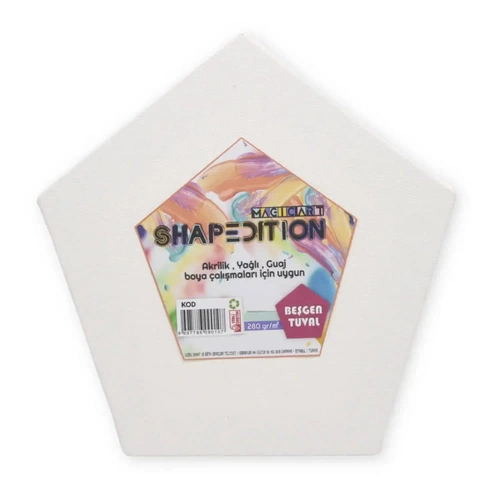 Magic Art Beşgen Tuval 10 cm - Görsel 1