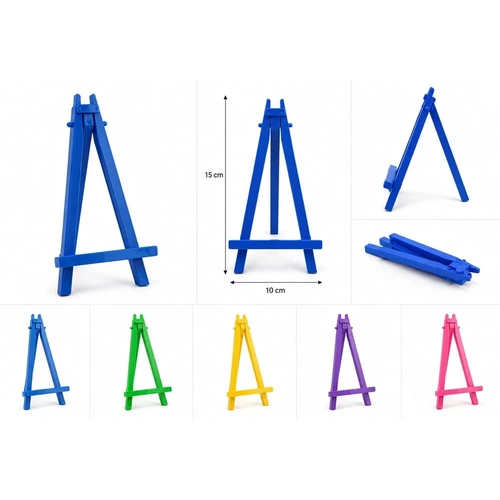 Mini Plastik Şövale 15 cm Mor - Görsel 2