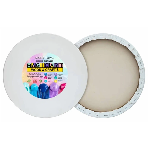 Magic Art Daire Tuval 25 cm Çap - Görsel 1