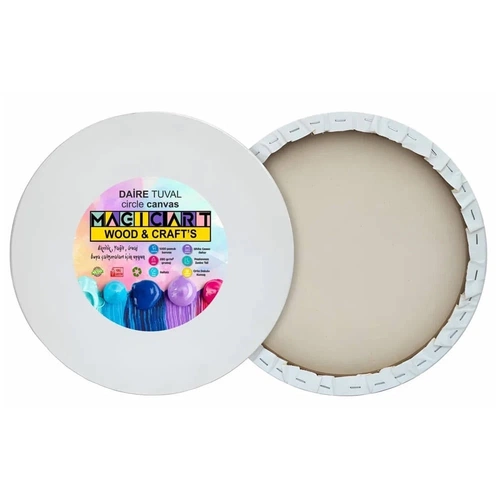 Magic Art Daire Tuval 25 cm Çap - Görsel 2