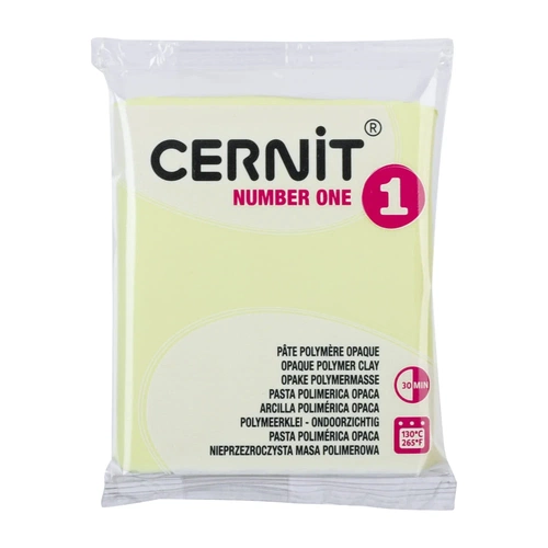 Cernit Number One Polimer Kil 56 gr 731 Pastel Yellow - Görsel 1