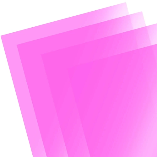 A4 PVC Asetat 160 Micron Şeffaf Pembe - Görsel 1