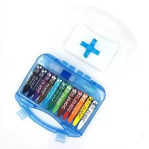 Doms Pastel Boya 12 Renk Plastik Kutulu 8414 - Görsel 4