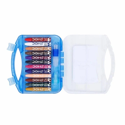 Doms Pastel Boya 12 Renk Plastik Kutulu 8414 - Görsel 3