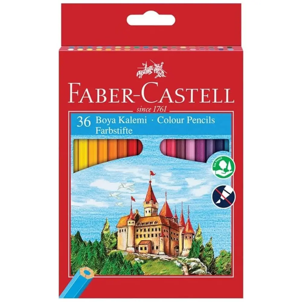 Faber Castell Kuru Boya Kalemi 36 Renk Karton Kutu - Görsel 2