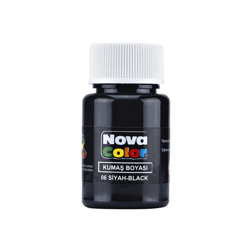 Nova Color Kumaş Boyası 30 ml Siyah - Görsel 1