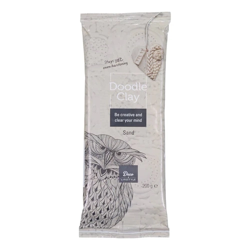 Creall Deco Doodle Clay Polimer Kil 200 gr Sand - Görsel 1