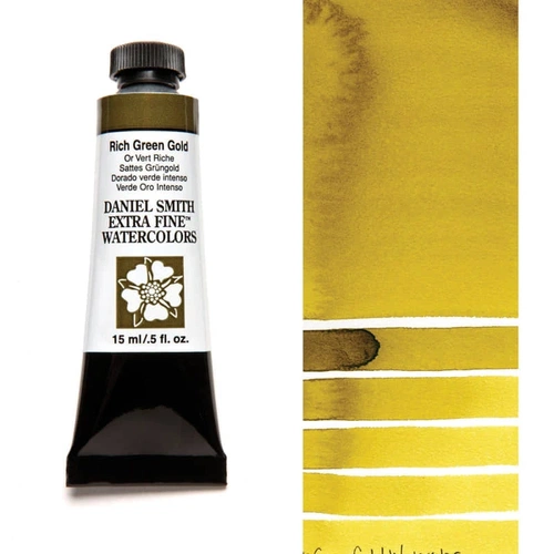 Daniel Smith Extra Fine Tüp Suluboya 15 ml Seri 2 Rich Green Gold - Görsel 1