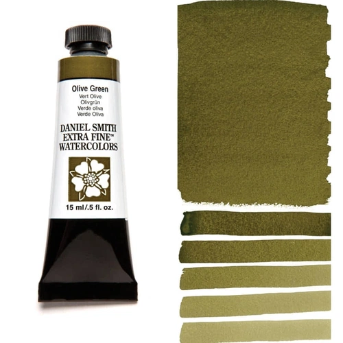 Daniel Smith Extra Fine Tüp Suluboya 15 ml Seri 1 Olive Green - Görsel 1