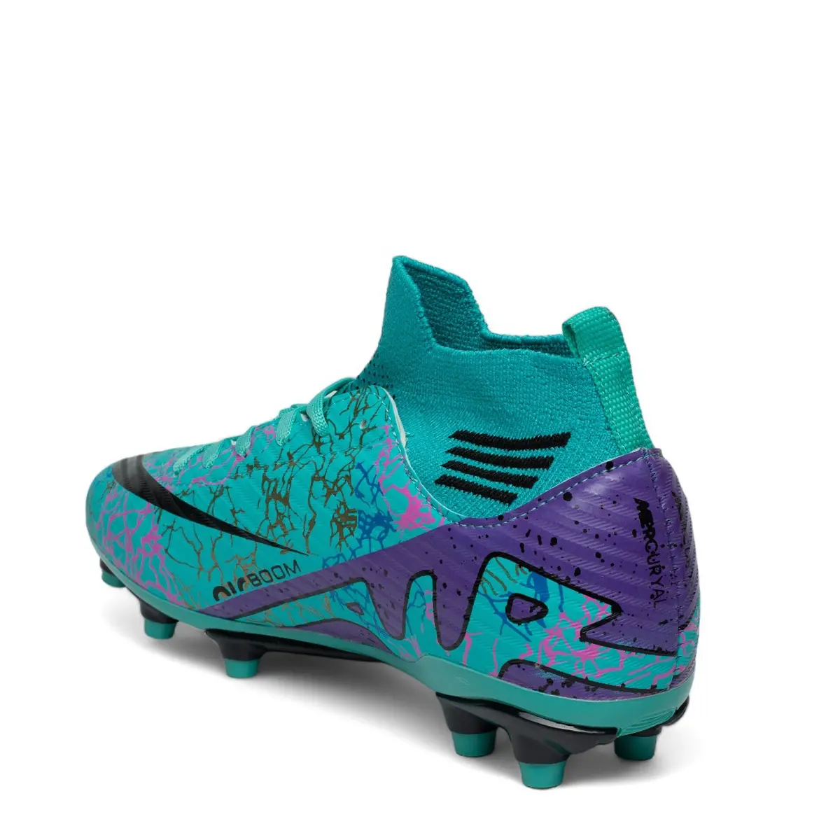 Laliga Erkek 565 Krampon Turkuaz Mor Desenli
