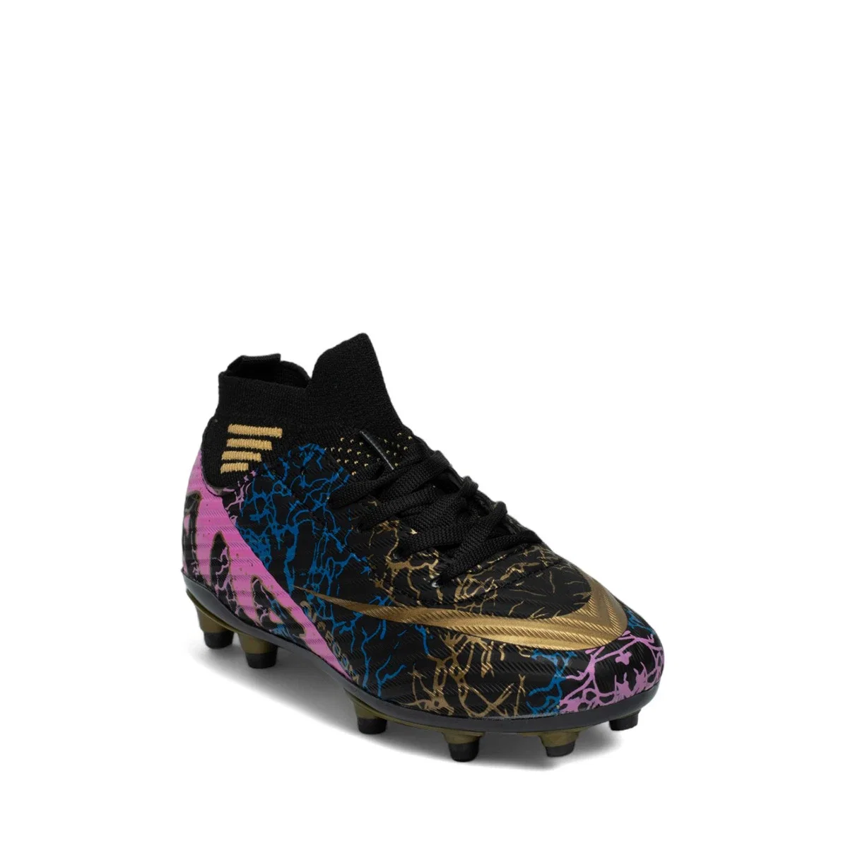 Laliga Filet 565 Krampon Siyah Altin Desenli