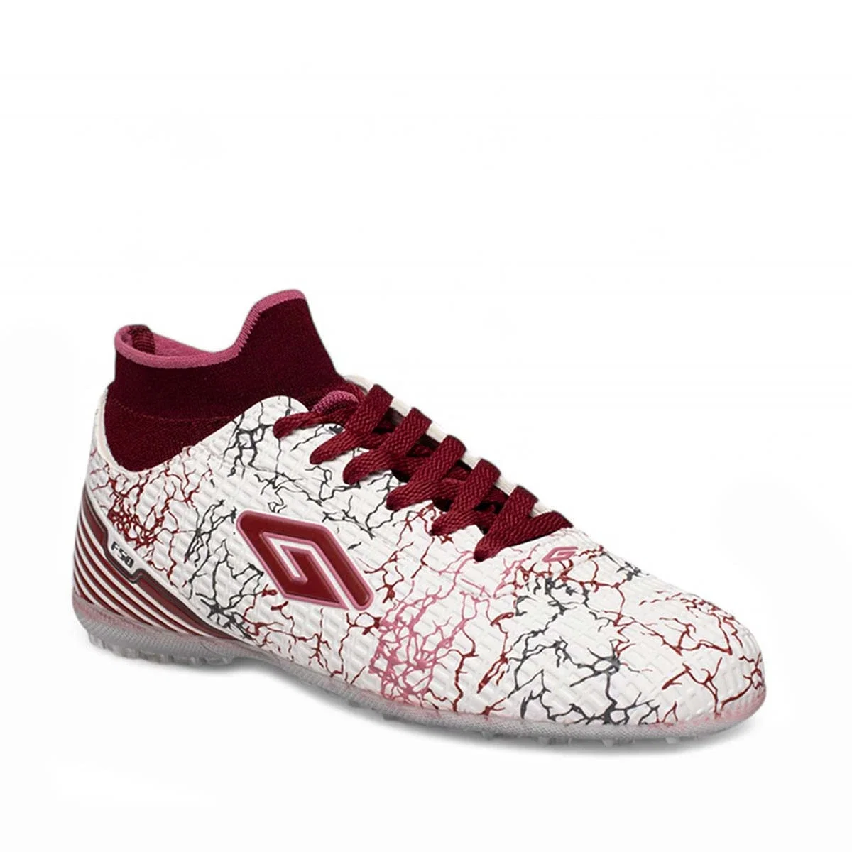 Dugana Erkek F50 Halı Saha Beyaz Bordo