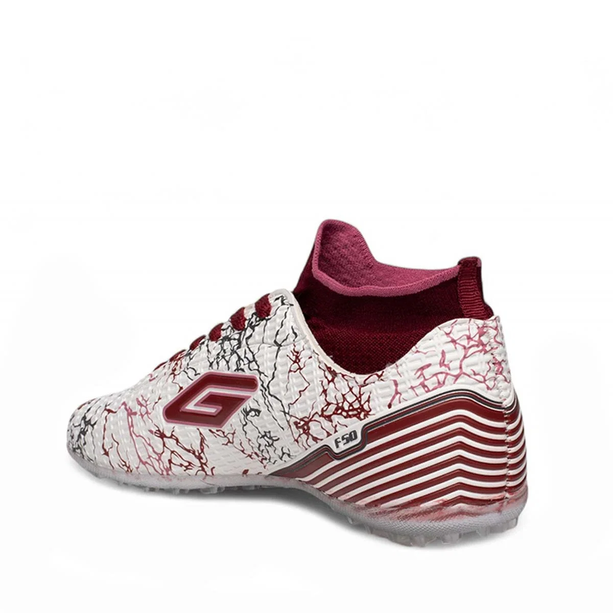 Dugana Erkek F50 Halı Saha Beyaz Bordo