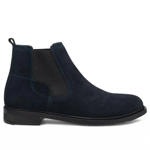 Moon Shoes Erkek Bot Deri 505 Süet Lacivert - Görsel 1