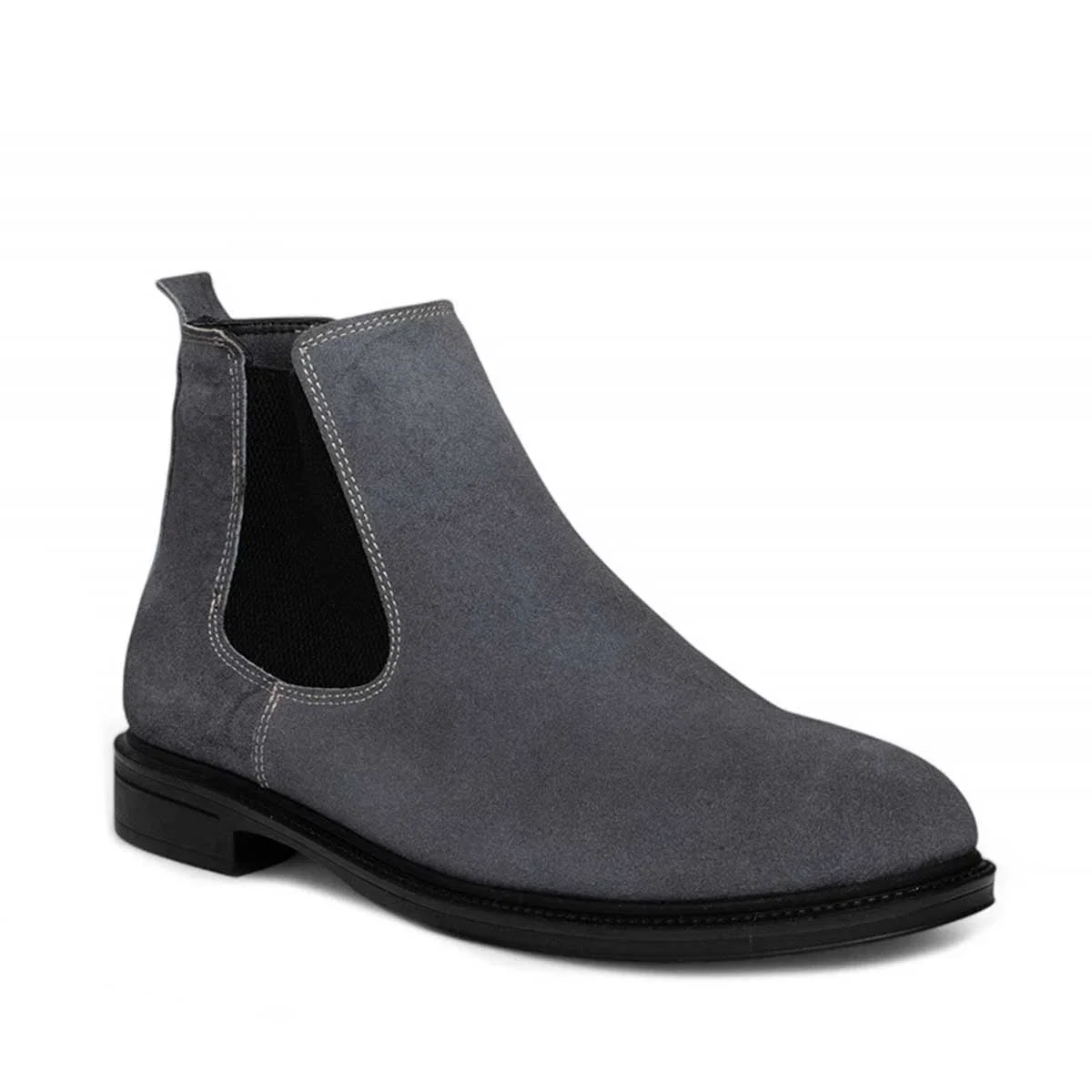 Moon Shoes Erkek Bot Deri 500 Süet Gri