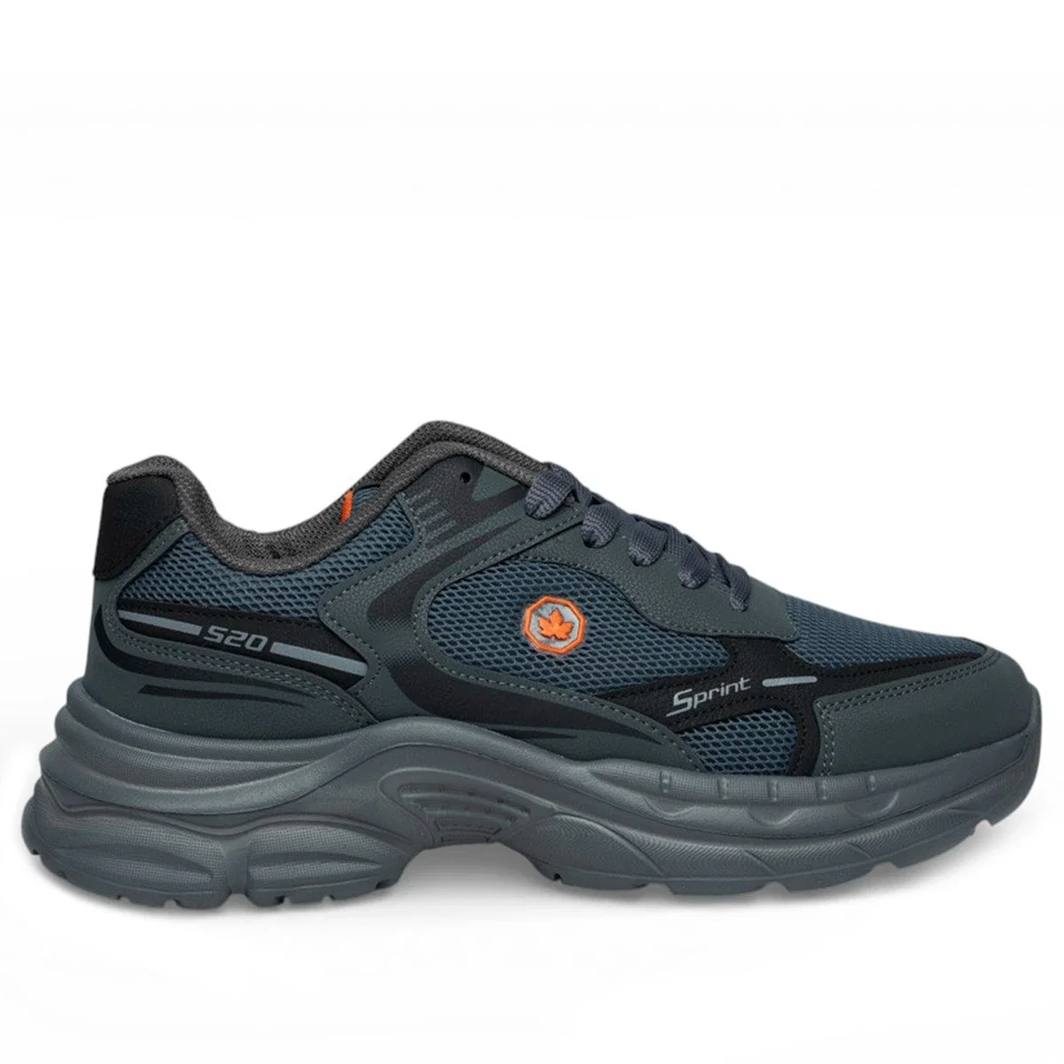 Wanderfull Erkek 4334 Anorak Füme Siyah Oranj - Görsel 1
