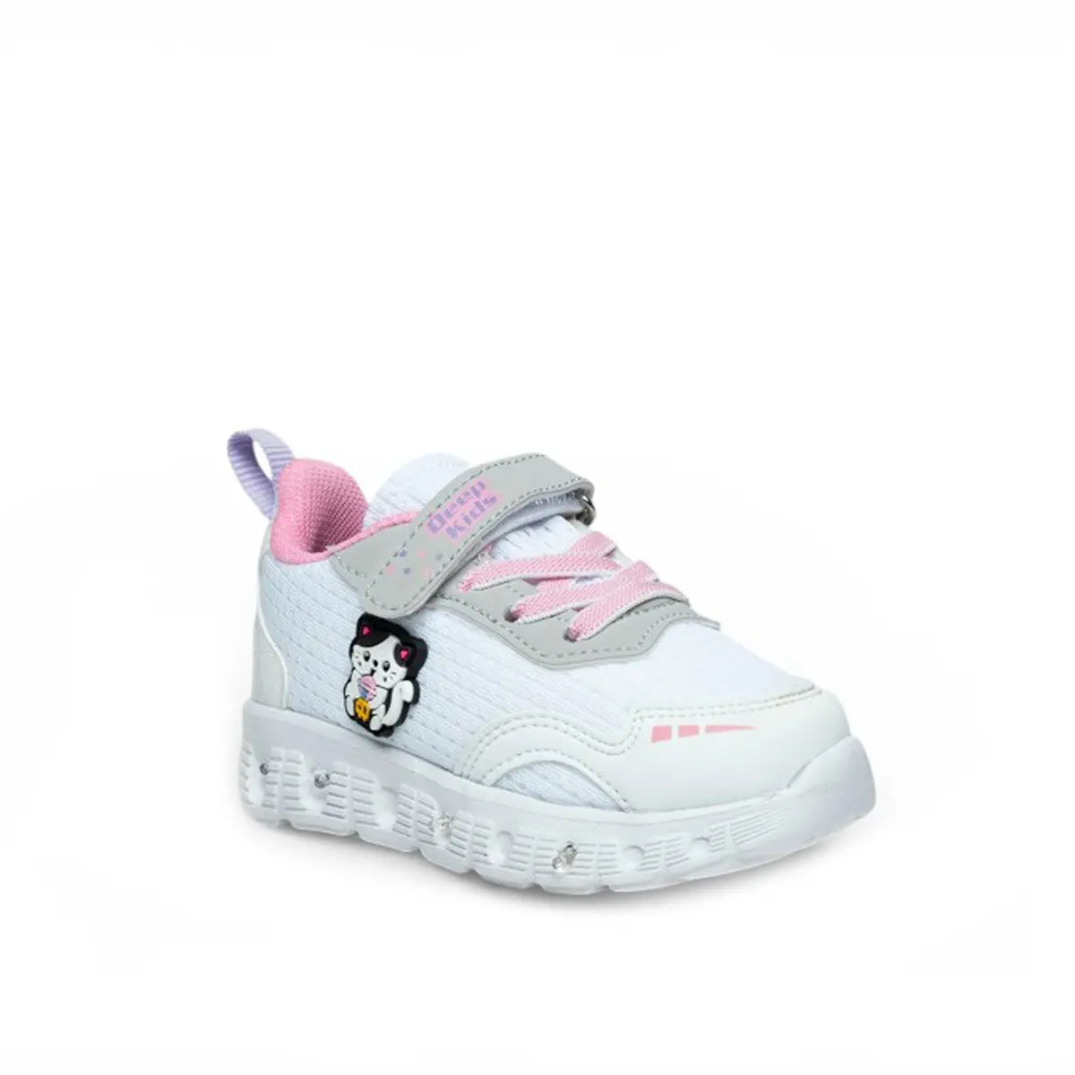 Deep Bebe 015 Anorak Işıklı Beyaz Peme