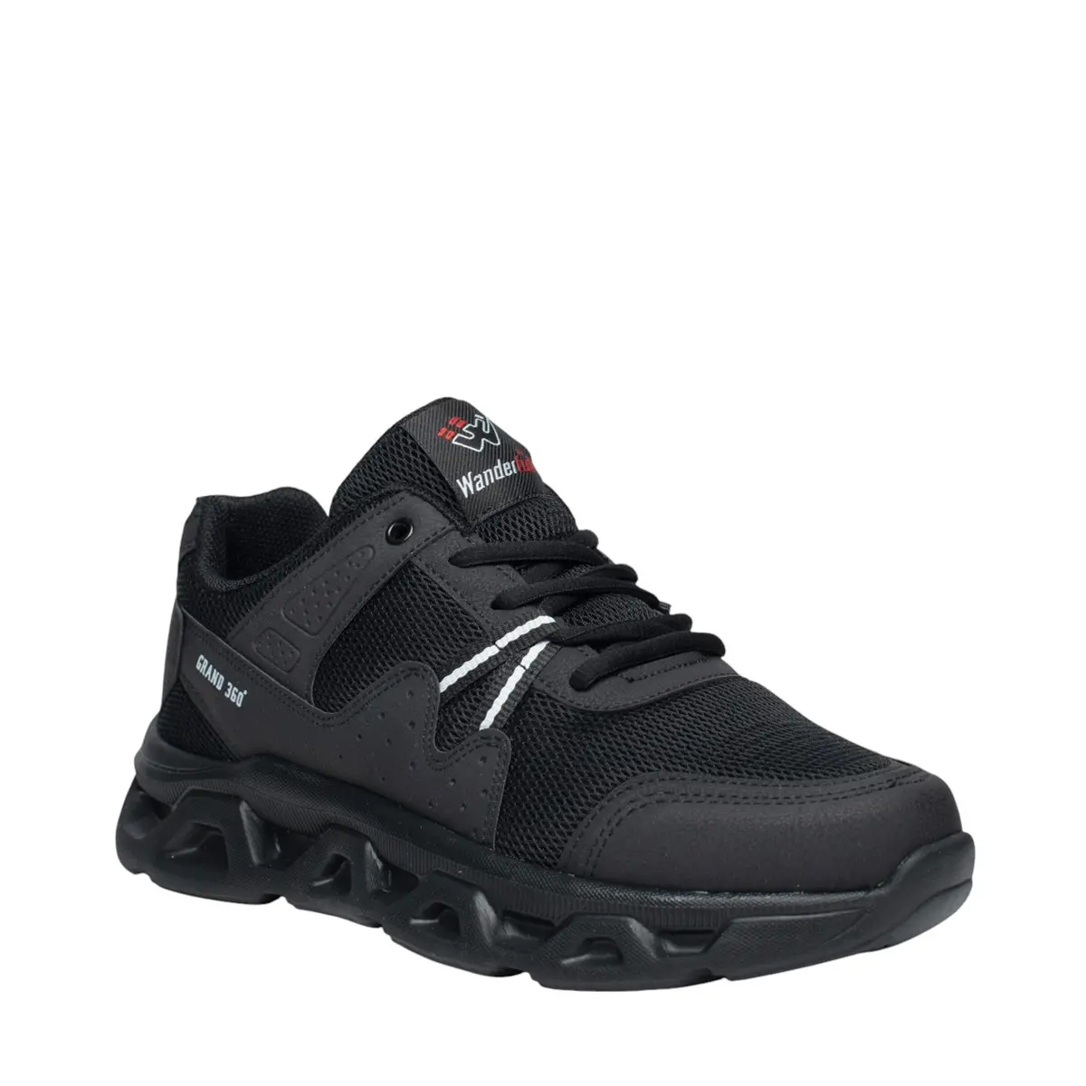 Wanderfull Erkek 4344 Anorak Siyah Beyaz Siyah