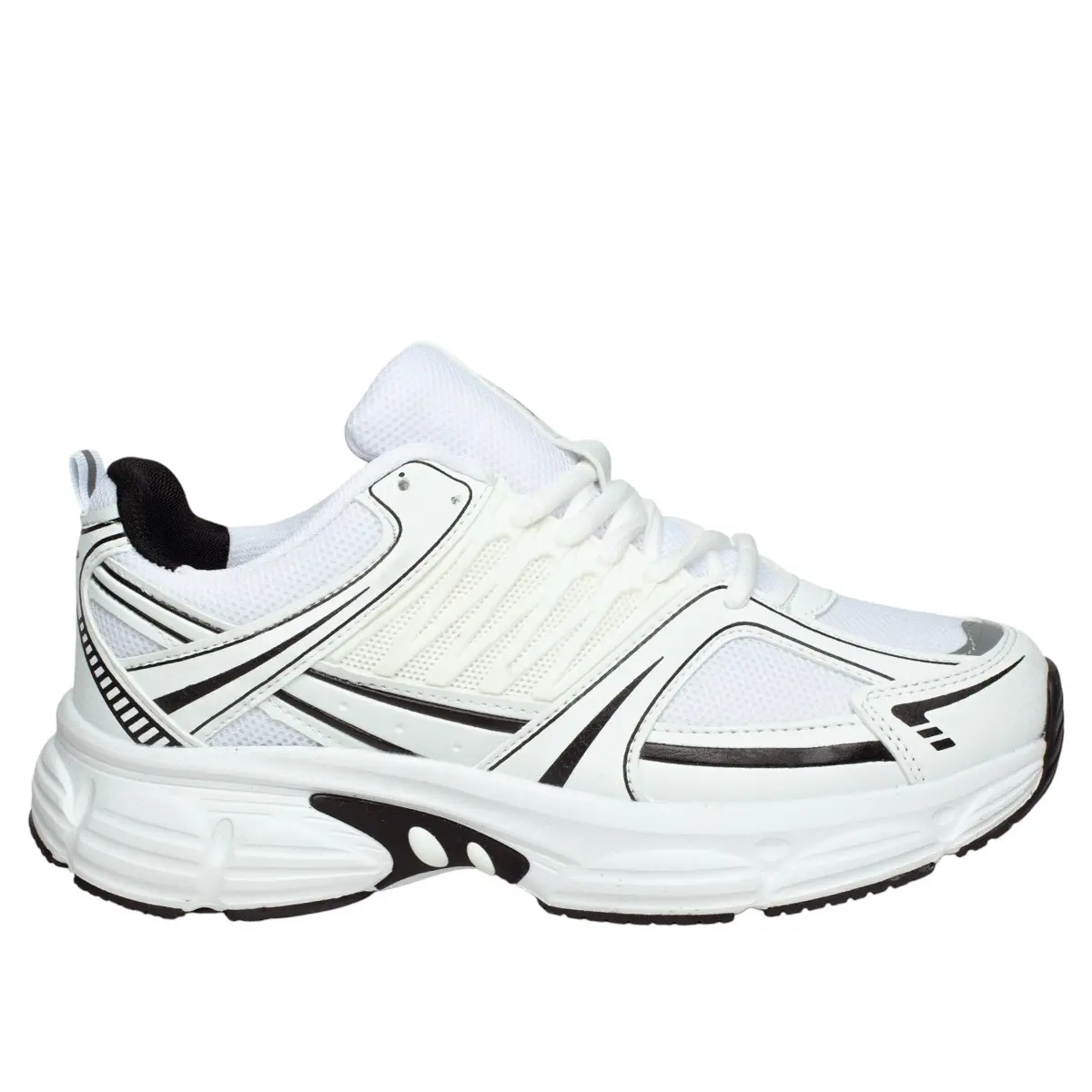 Marco Jamper Erkek 2423 File Beyaz Siyah - Resim 1