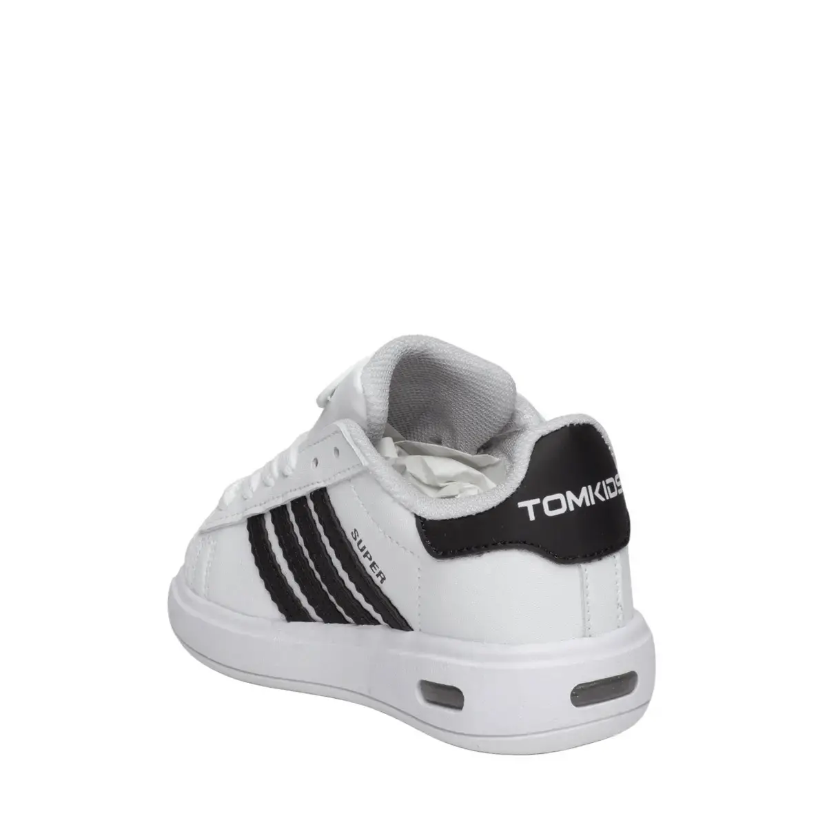 Tomkids Patik 2562 Cilt Beyaz Siyah - Görsel 3