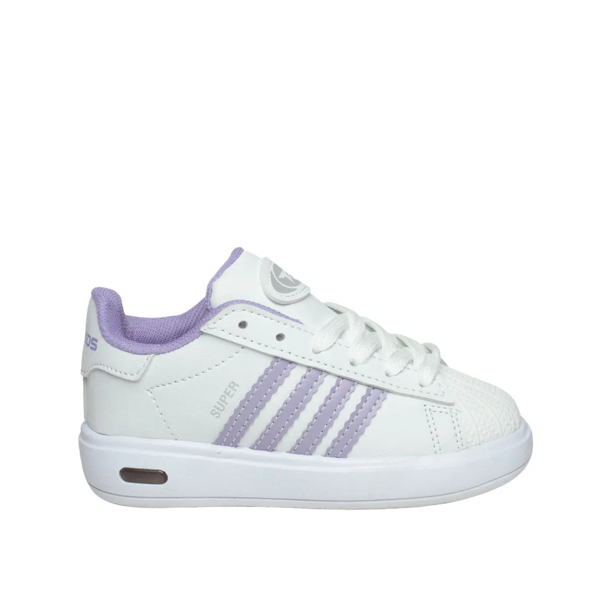 Tomkids Patik 2562 Cilt Beyaz Lila - Görsel 1