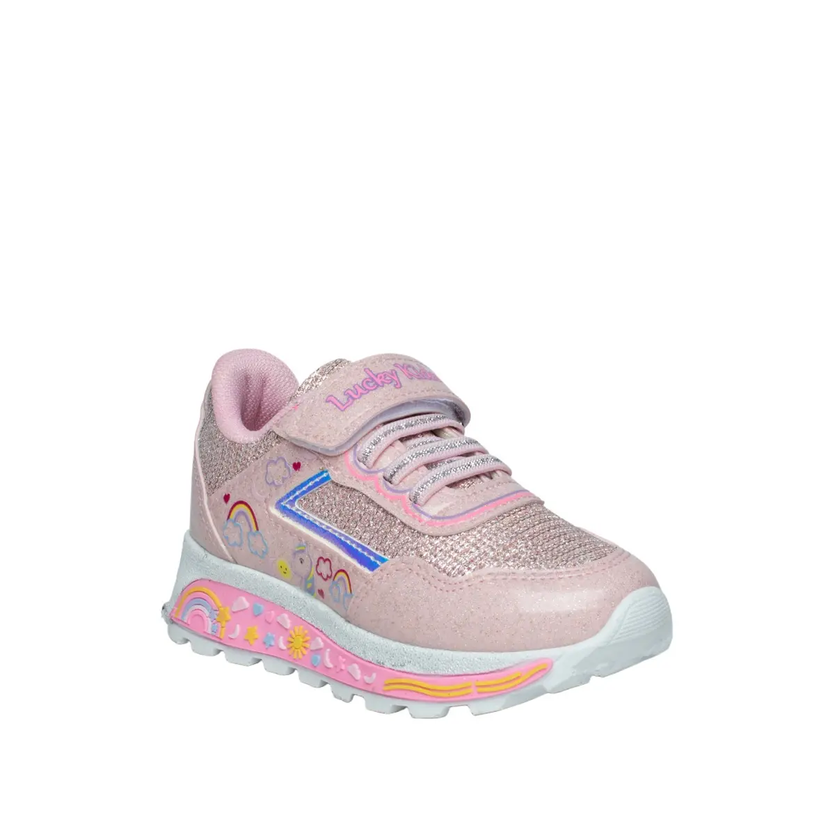 Lucky Kids Patik 3010 Cilt Simli Pembe - Görsel 2