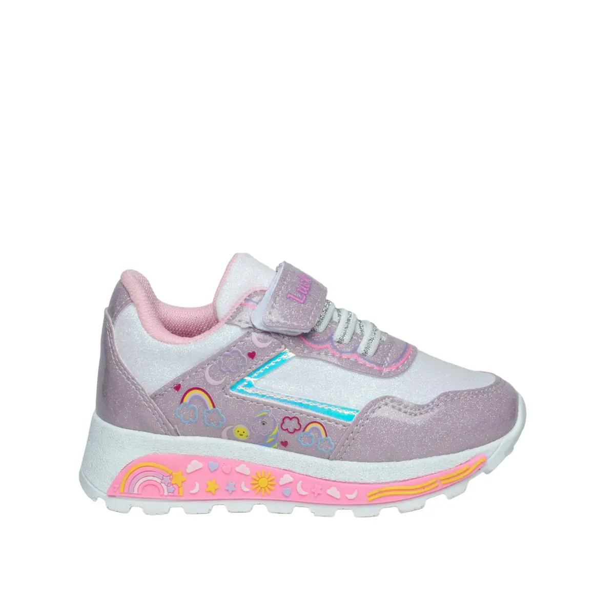 Lucky Kids Patik 3010 Cilt Simli Lila - Görsel 1