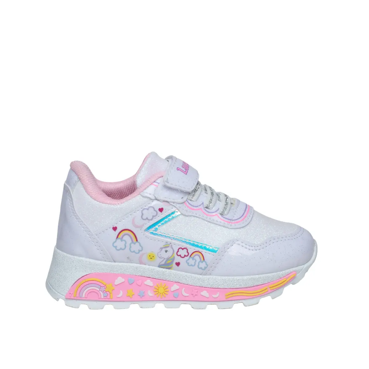 Lucky Kids Patik 3010 Cilt Simli Beyaz - Görsel 1