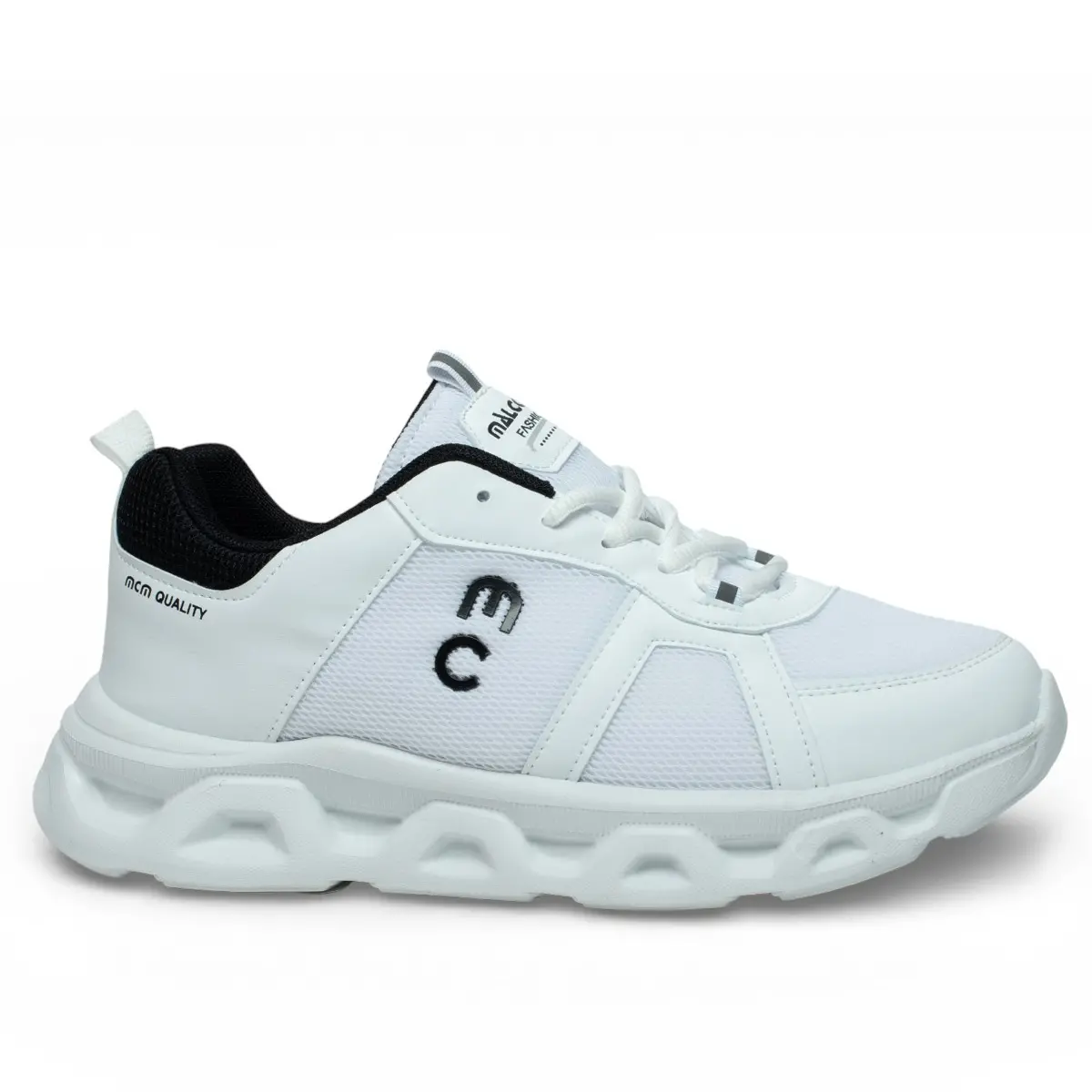 Malcolm Erkek 2370 Anorak Beyaz Siyah - Görsel 1