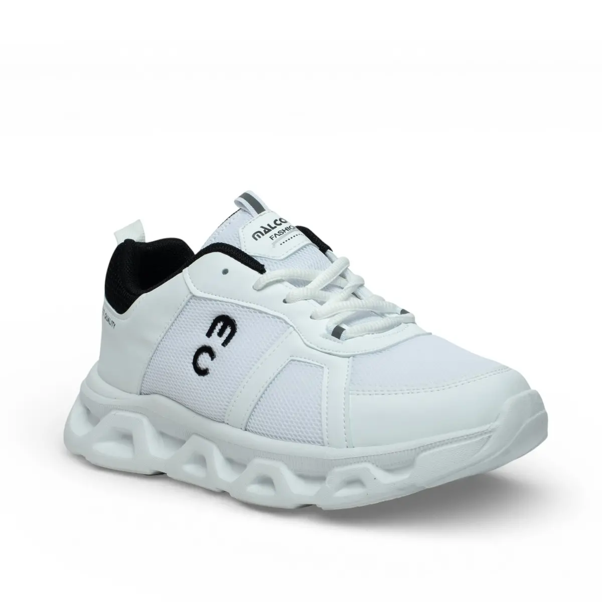 Malcolm Erkek 2370 Anorak Beyaz Siyah - Görsel 2