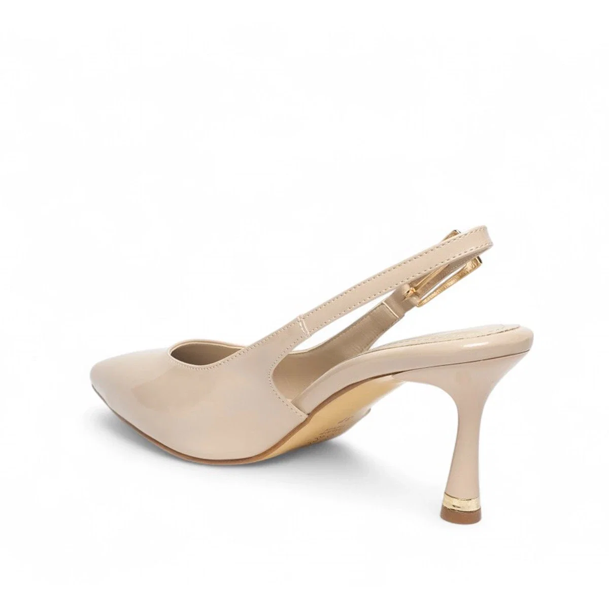 Renas Zenne Topuklu Stiletto 422 Rugan Bej