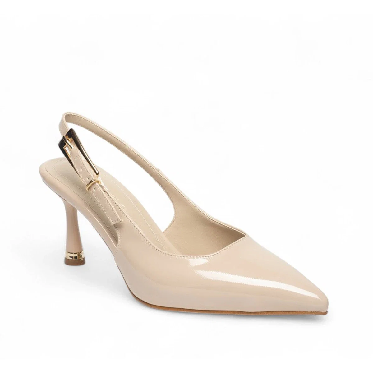 Renas Zenne Topuklu Stiletto 422 Rugan Bej