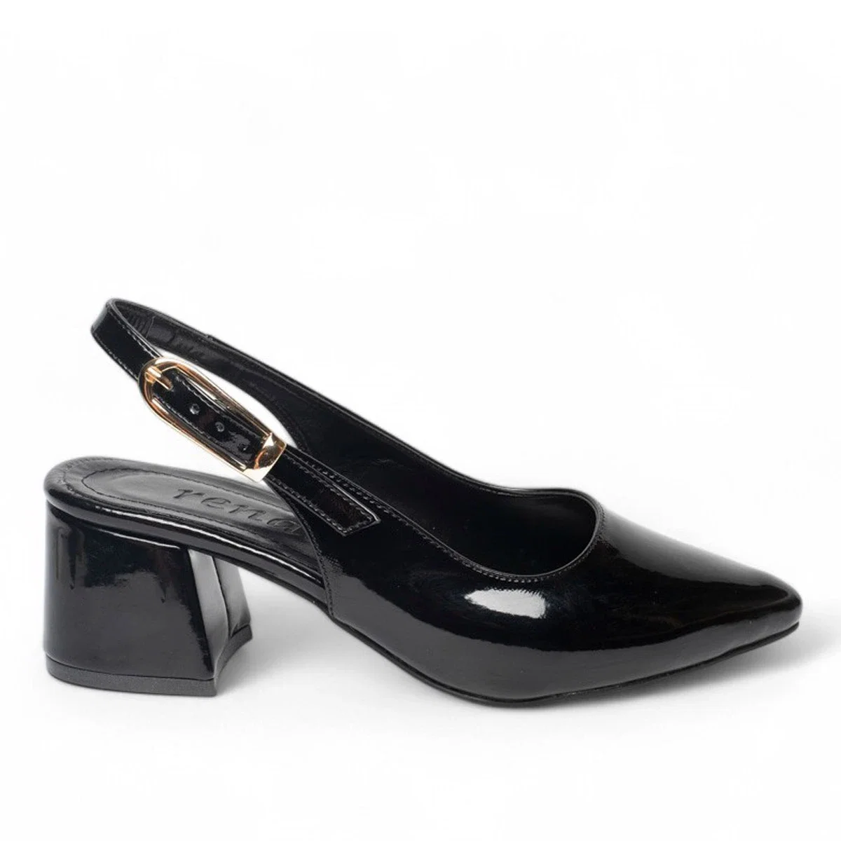 Renas Zenne Topuklu Stiletto 51873 Rugan Siyah