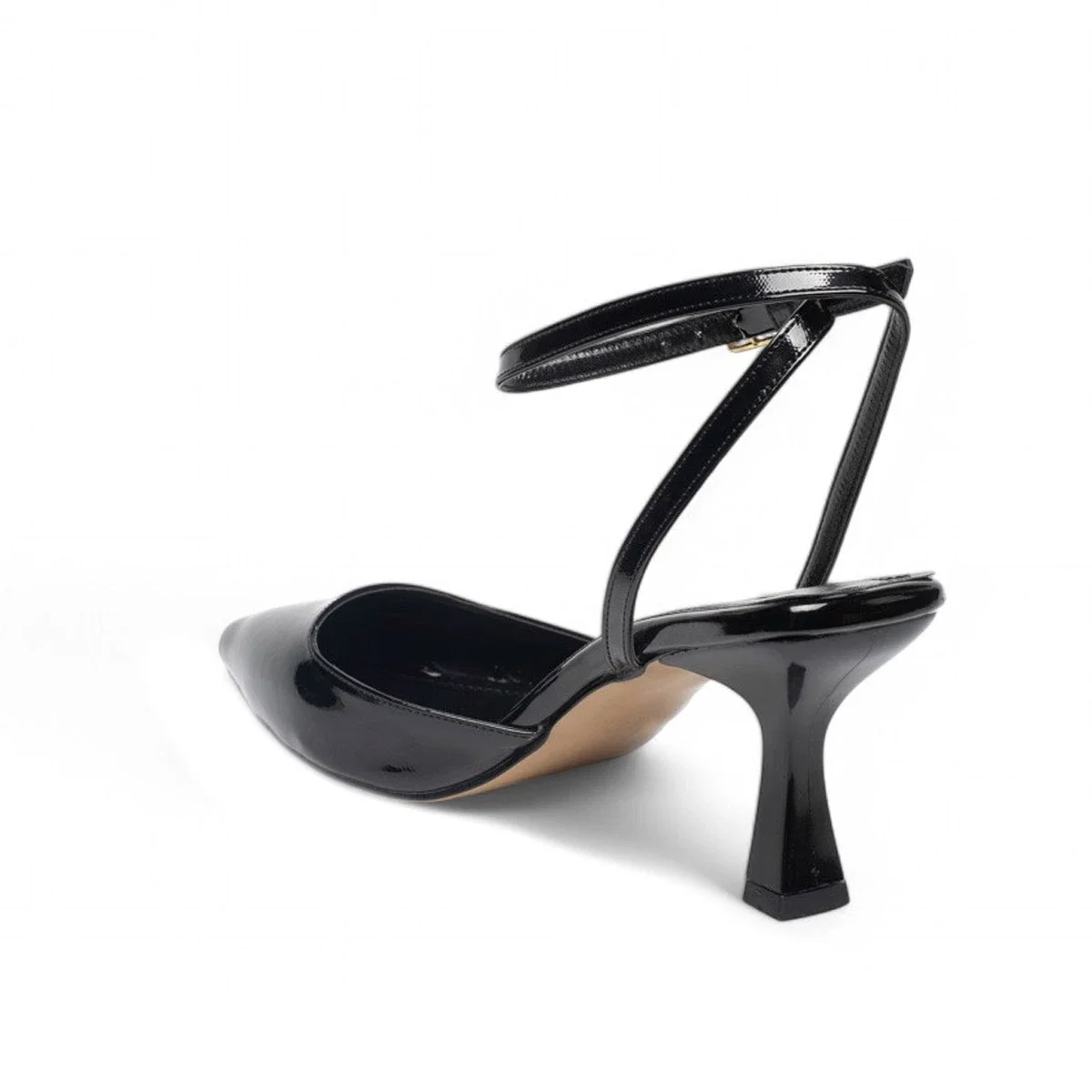 Renas Zenne Topuklu Stiletto 600 Rugan Siyah