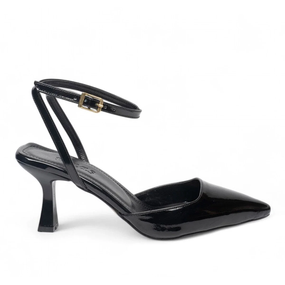 Renas Zenne Topuklu Stiletto 600 Rugan Siyah