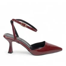 Renas Zenne Topuklu Stiletto 600 Rugan Bordo