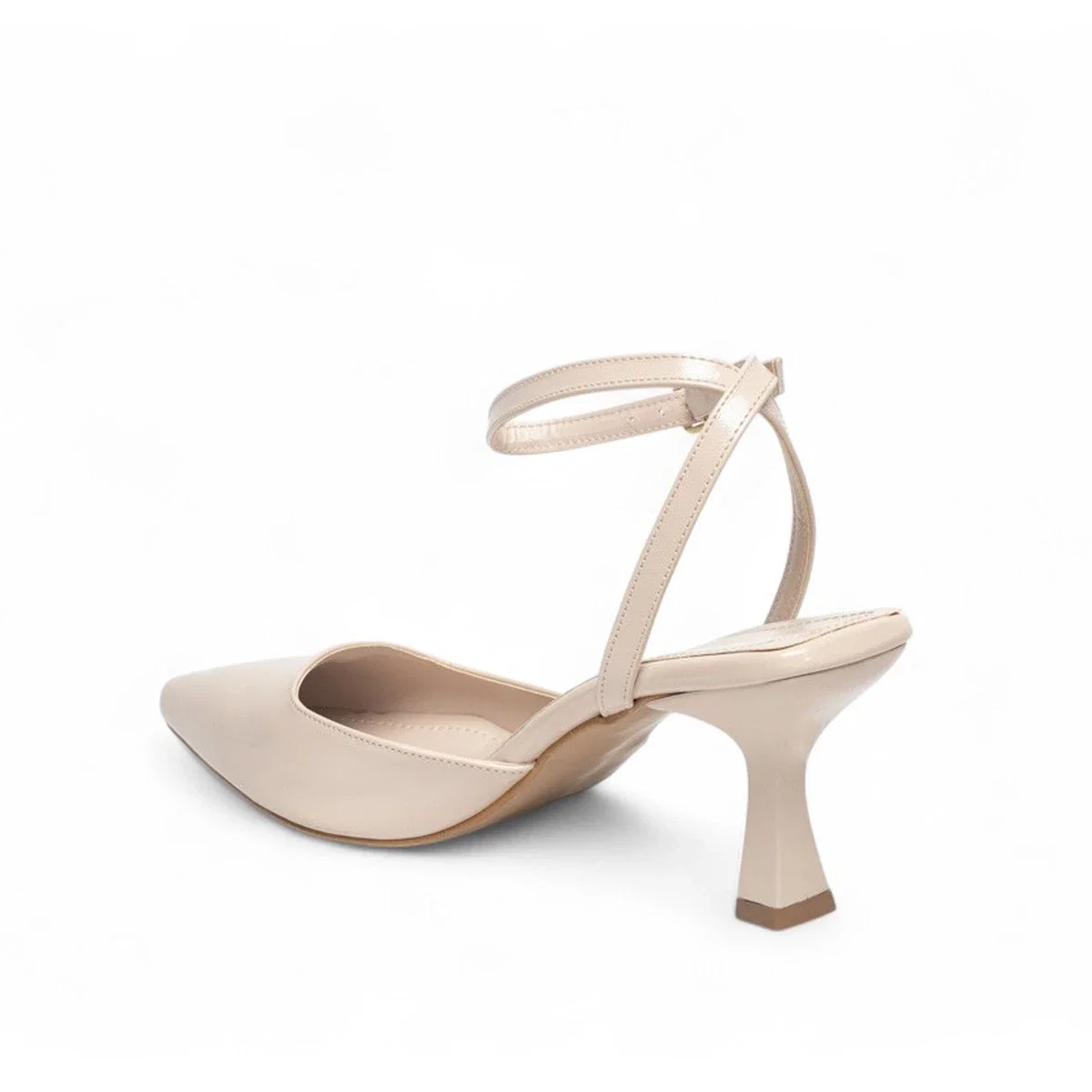Renas Zenne Topuklu Stiletto 600 Rugan Bej