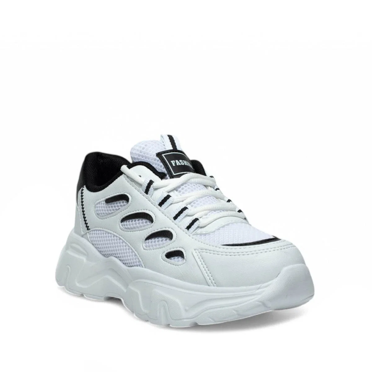 Queen Step Zenne 1001-8 Anorak Beyaz Siyah