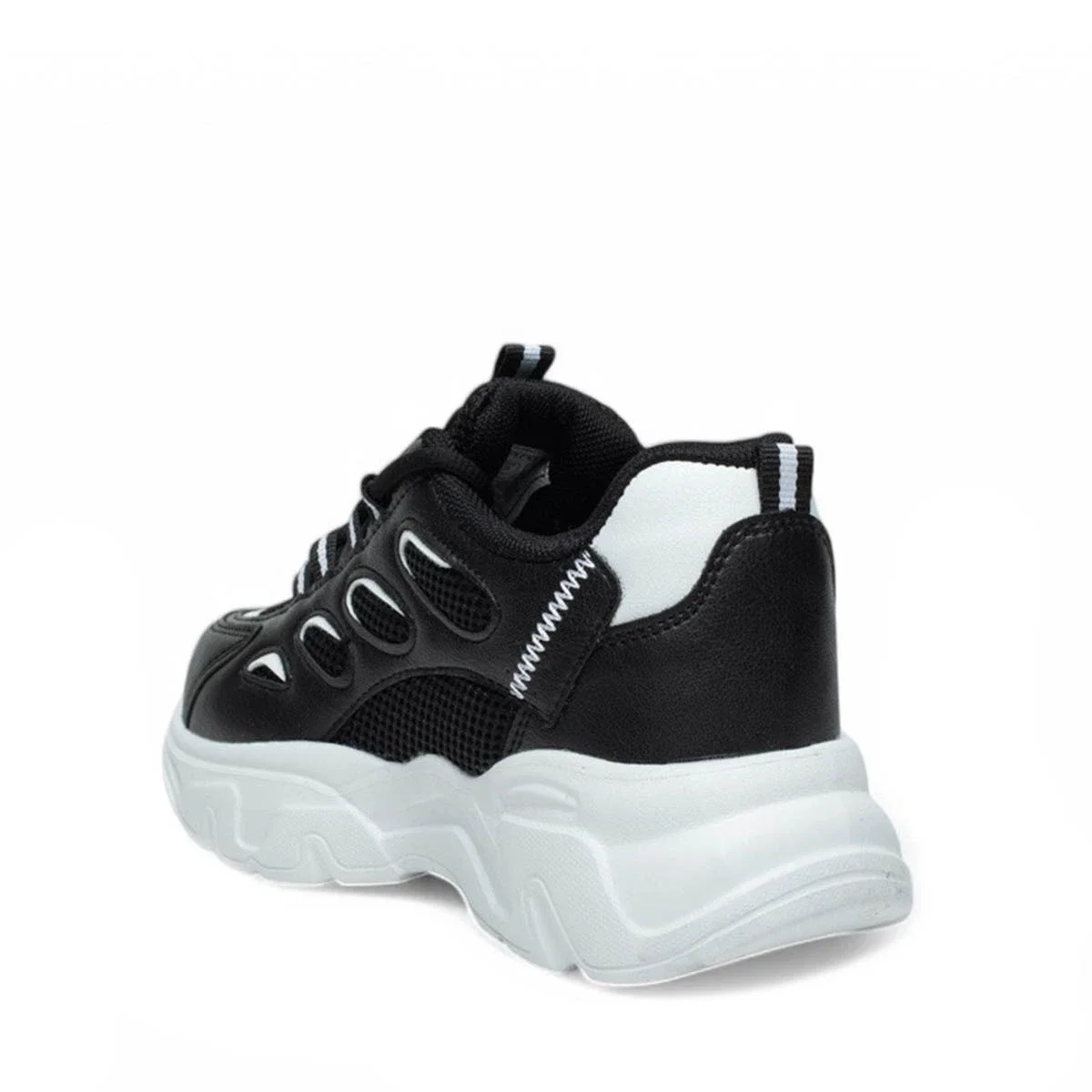 Queen Step Zenne 1001-5 Anorak Siyah Beyaz