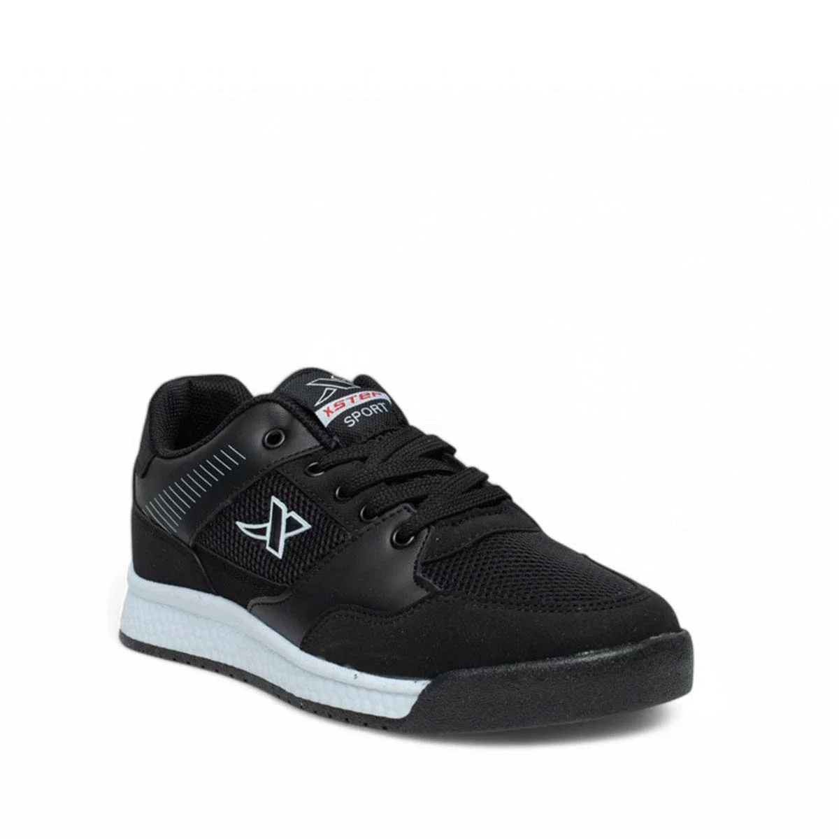 X Step Garson 2025 Anorak Siyah Beyaz